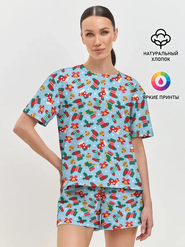 Женская пижама с шортами