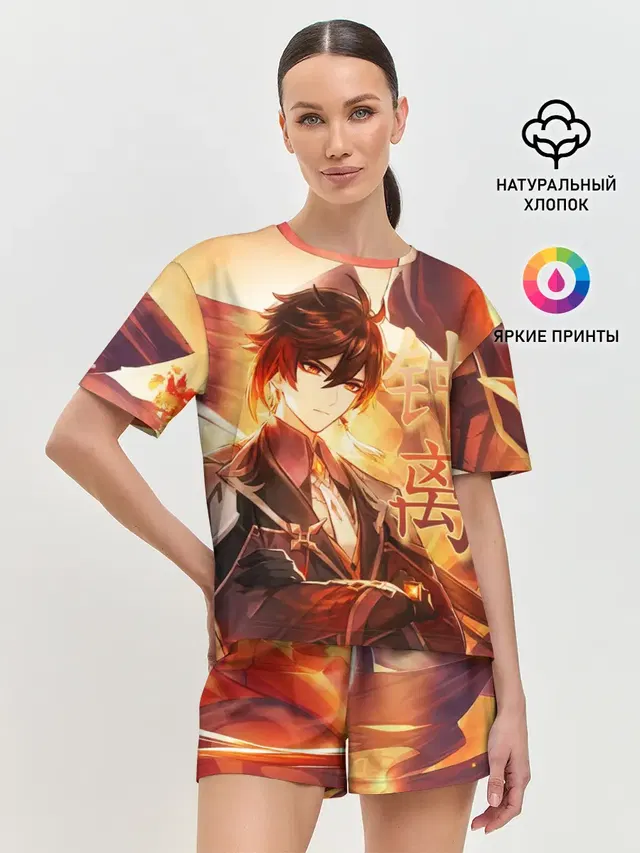 Женская пижама с шортами