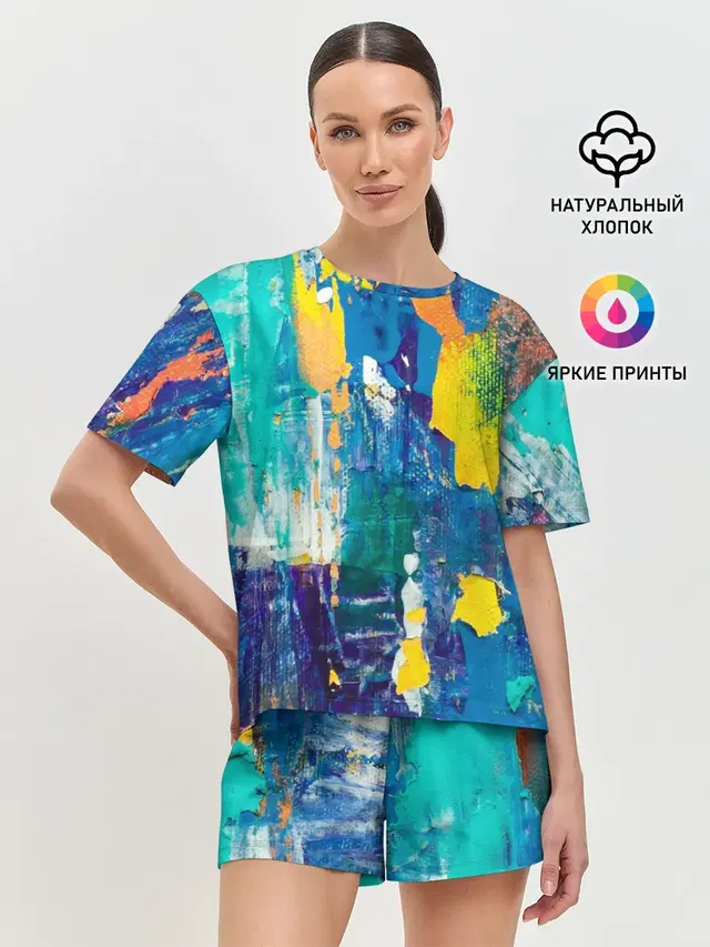 Женская пижама с шортами