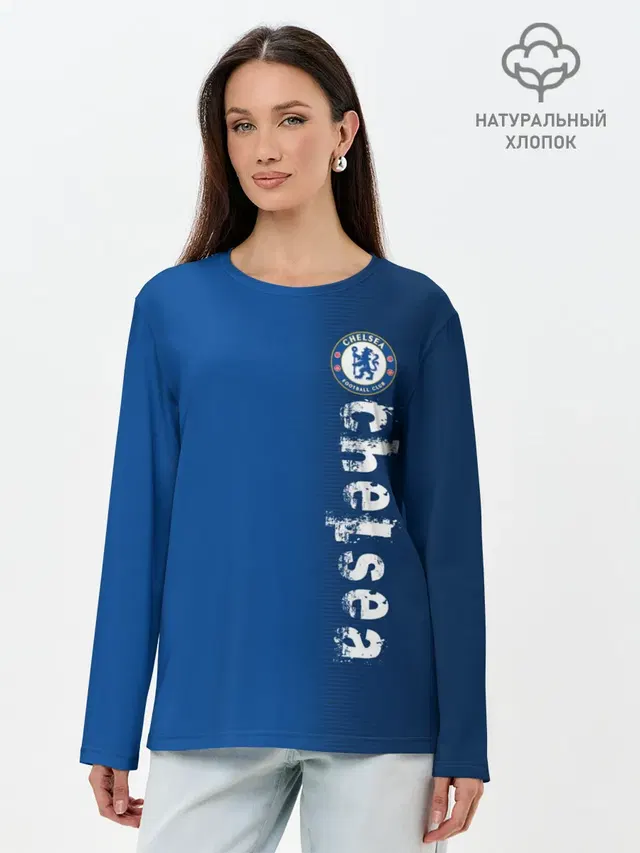 Лонгслив женский с принтом «Chelsea Uniform»