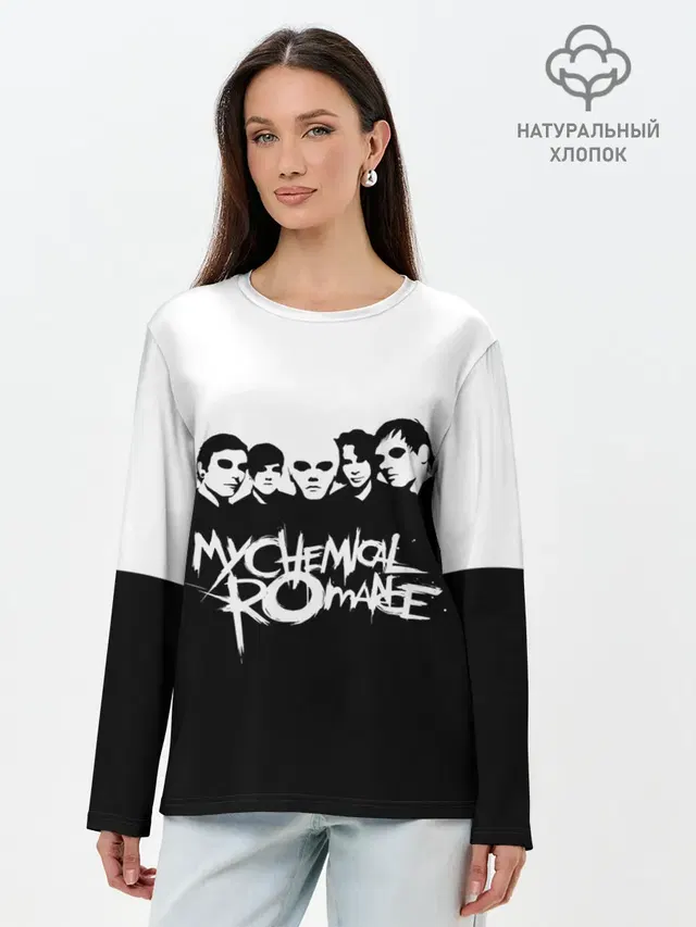 Лонгслив женский. Хлопок