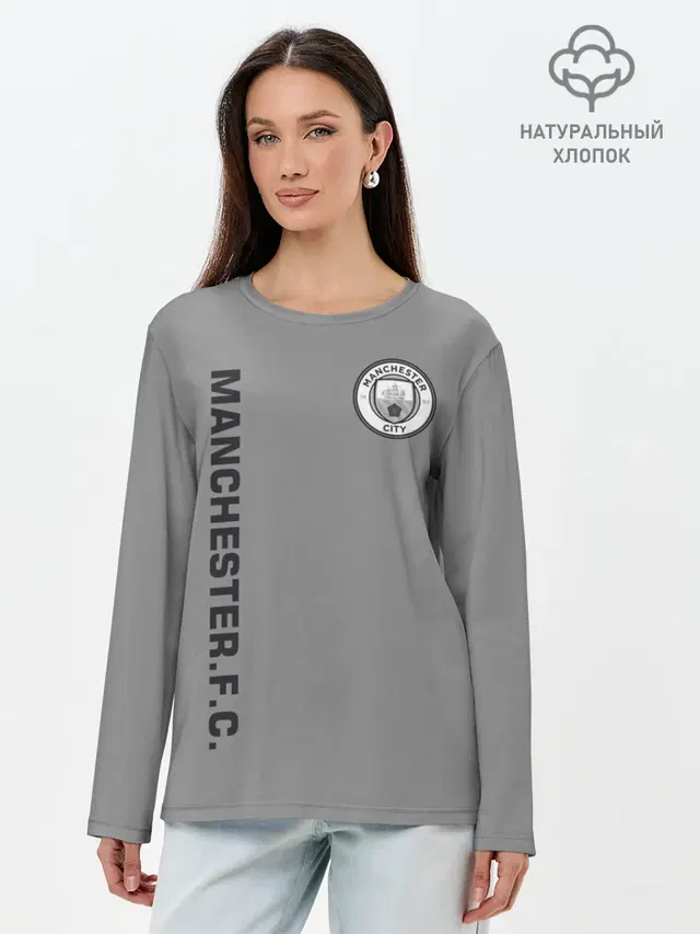 Лонгслив женский с принтом «Manchester City F.C. — F.C.M.C. 2018 Vintage»