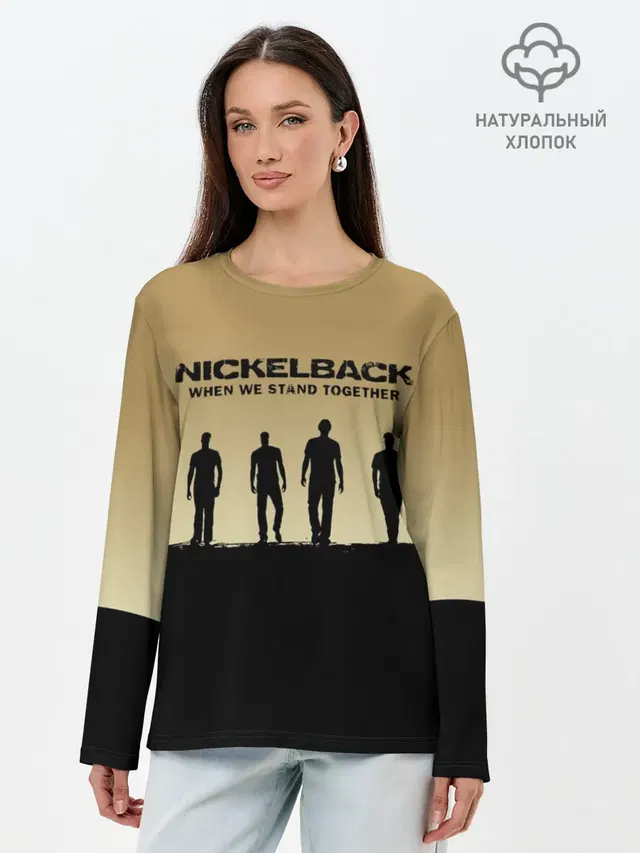 Лонгслив женский с принтом «Nickelback»