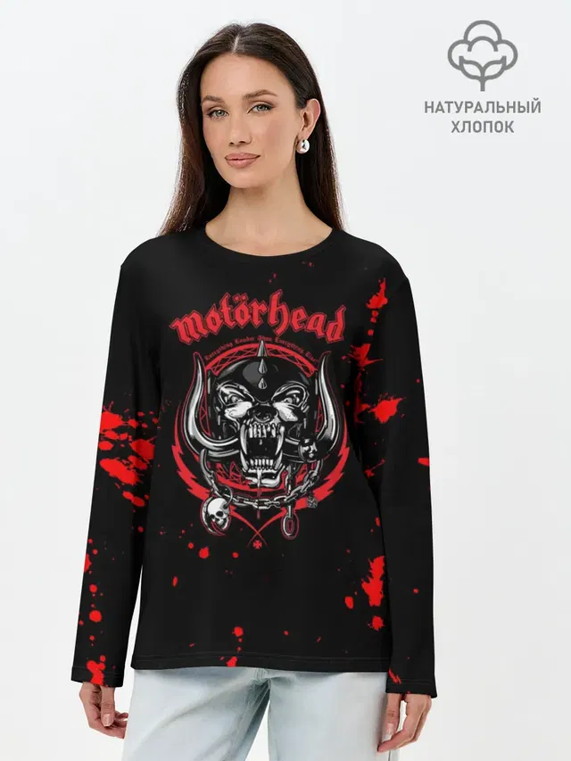 Лонгслив женский с принтом «Motorhead — Motrhead»