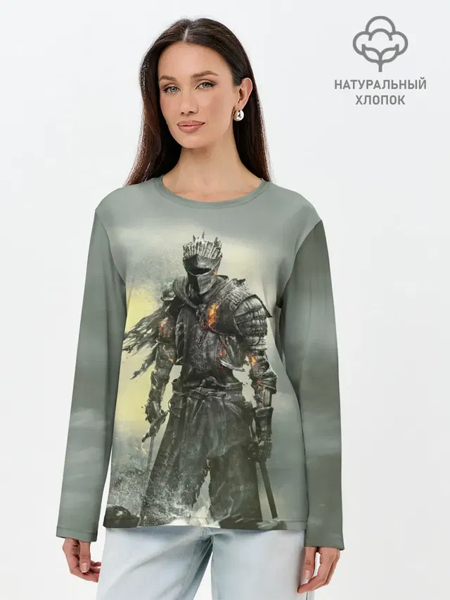 Лонгслив женский с принтом «Dark Souls»
