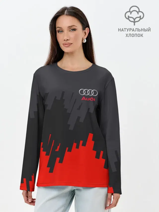 Лонгслив женский. Хлопок