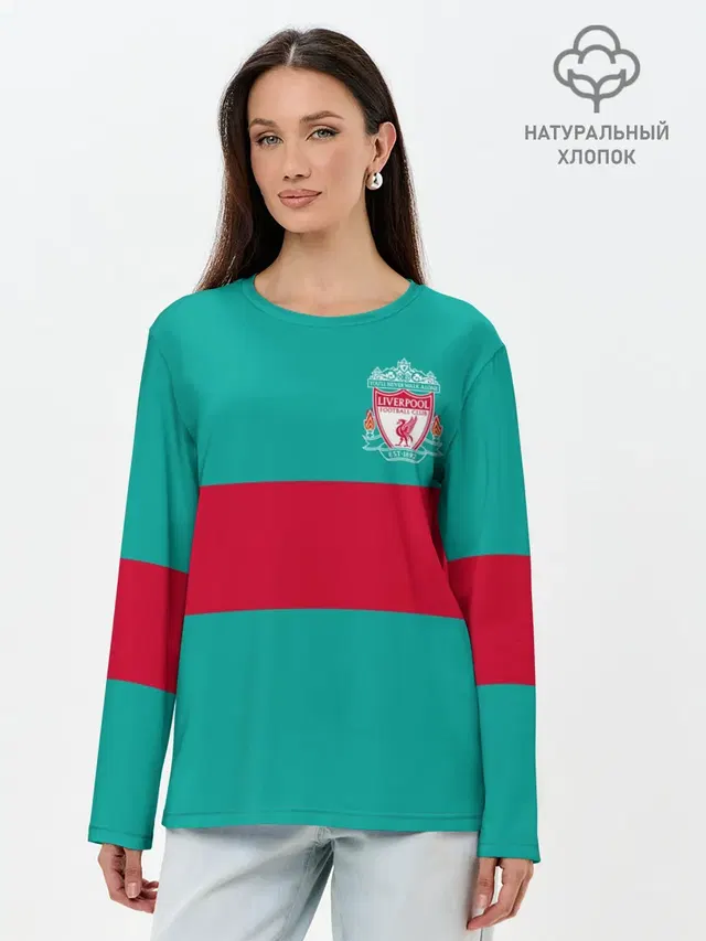 Лонгслив женский с принтом «FC Liverpool»