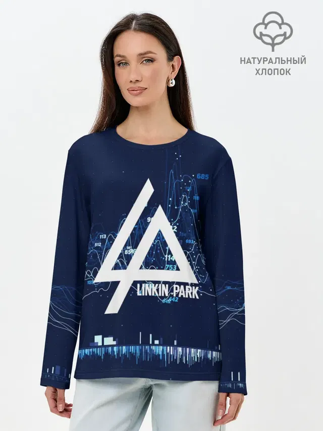 Лонгслив женский с принтом «Linkin Park music collection»