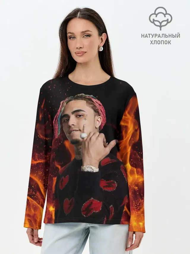Лонгслив женский. Хлопок