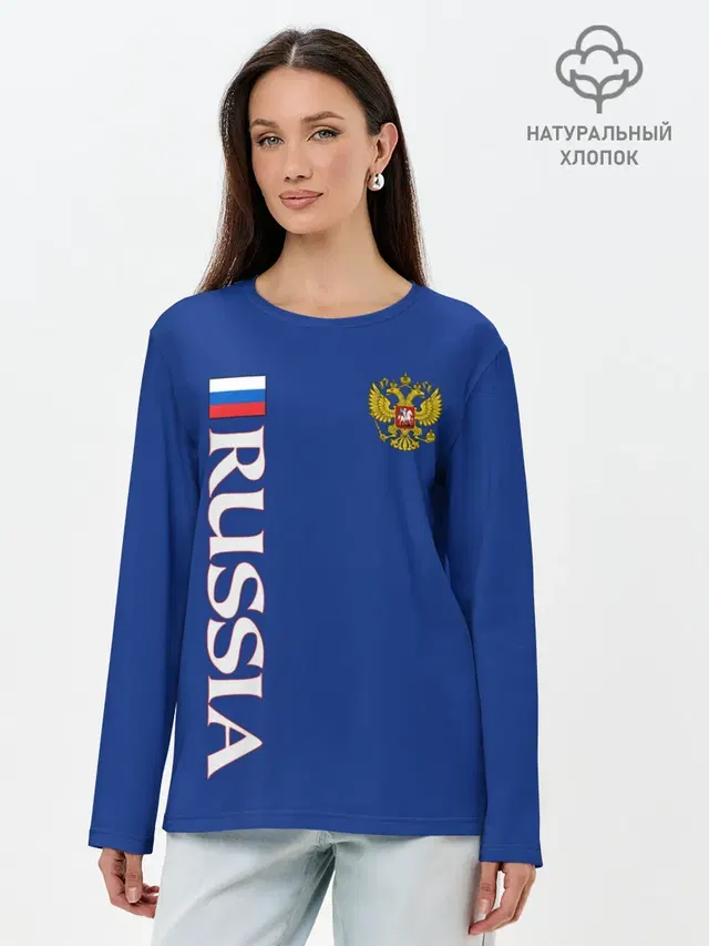 Лонгслив женский. Хлопок