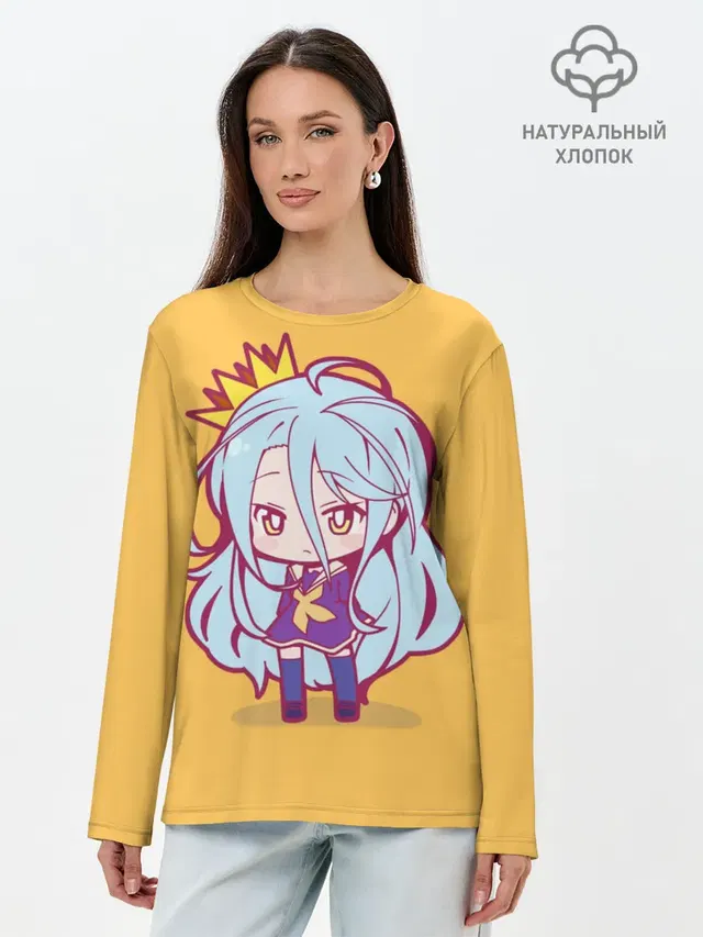 Лонгслив женский с принтом «No Game No Life»