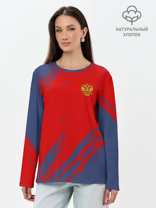 Лонгслив женский. Хлопок