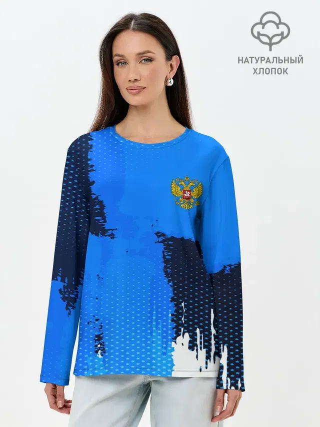 Лонгслив женский. Хлопок
