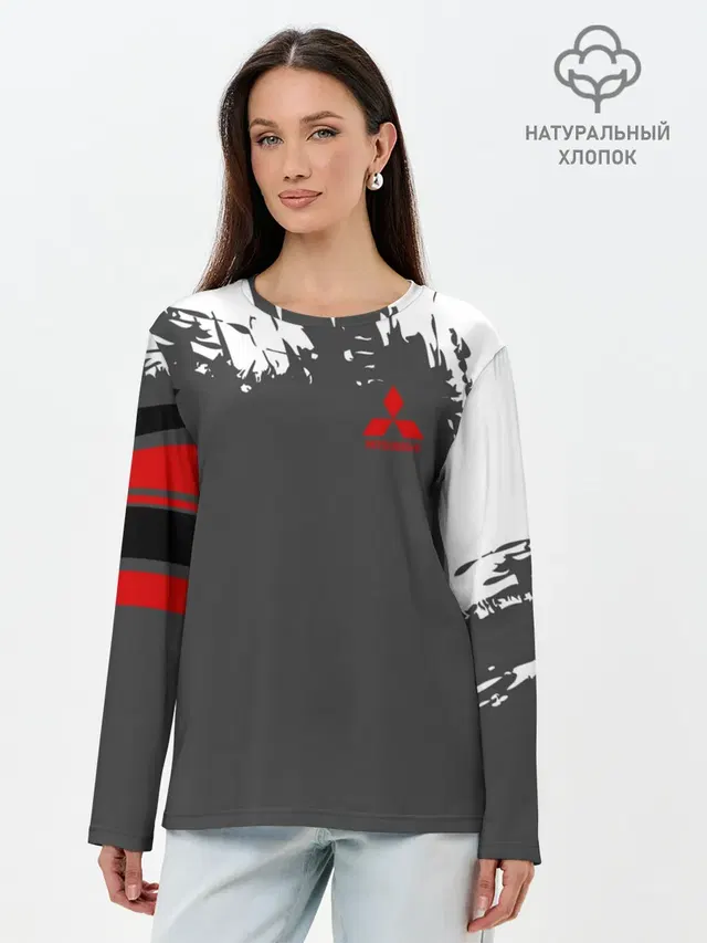 Лонгслив женский. Хлопок