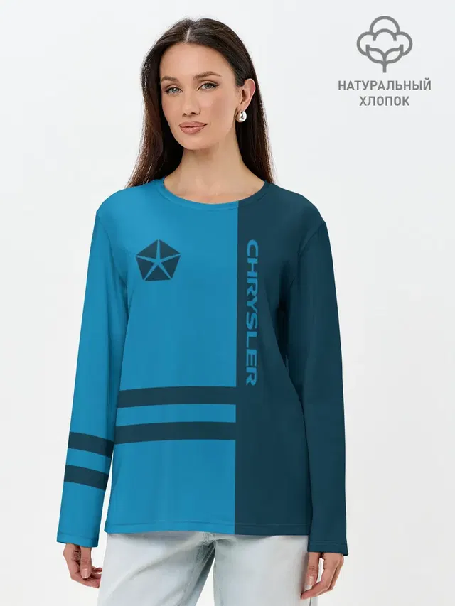 Лонгслив женский. Хлопок
