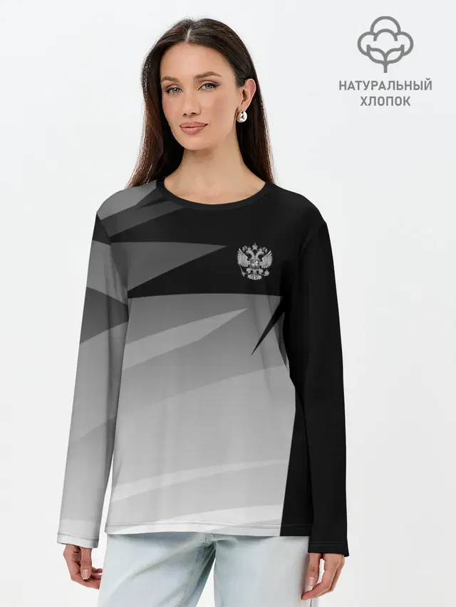 Лонгслив женский. Хлопок