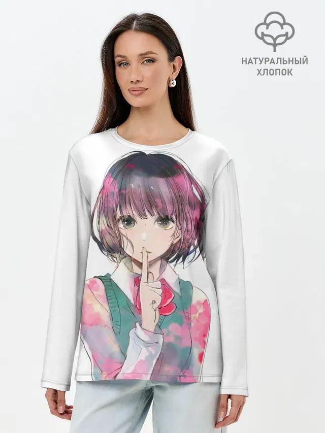 Лонгслив женский с принтом «Kuzu no Honkai»