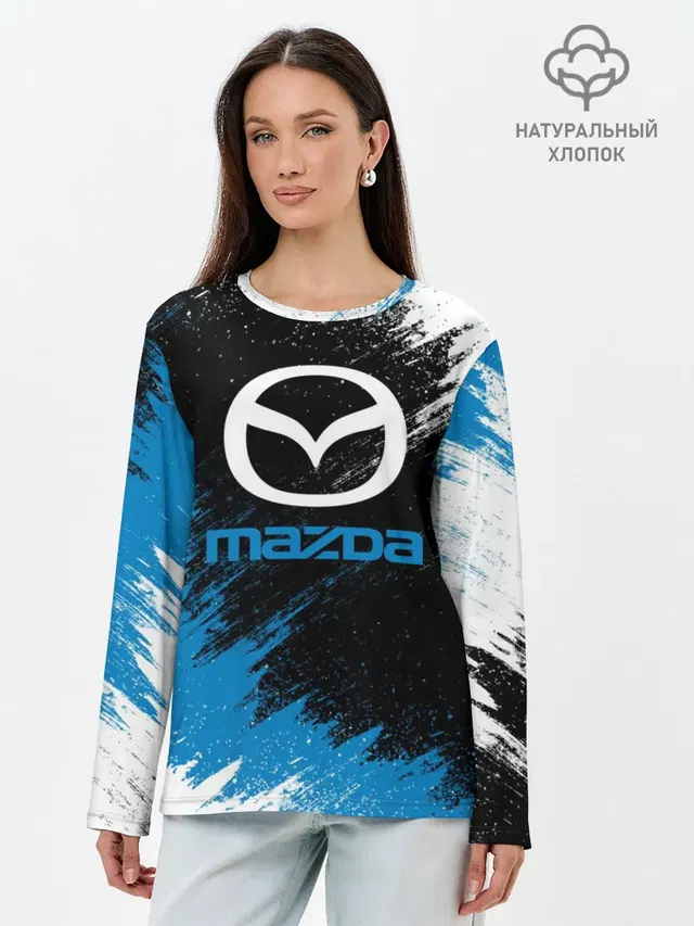 Лонгслив женский с принтом «Mazda»