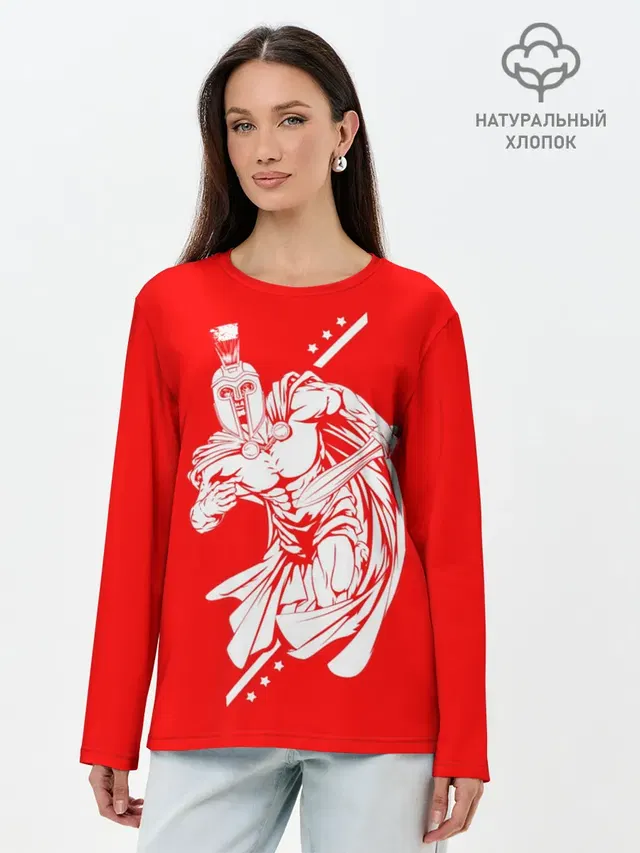 Лонгслив женский. Хлопок