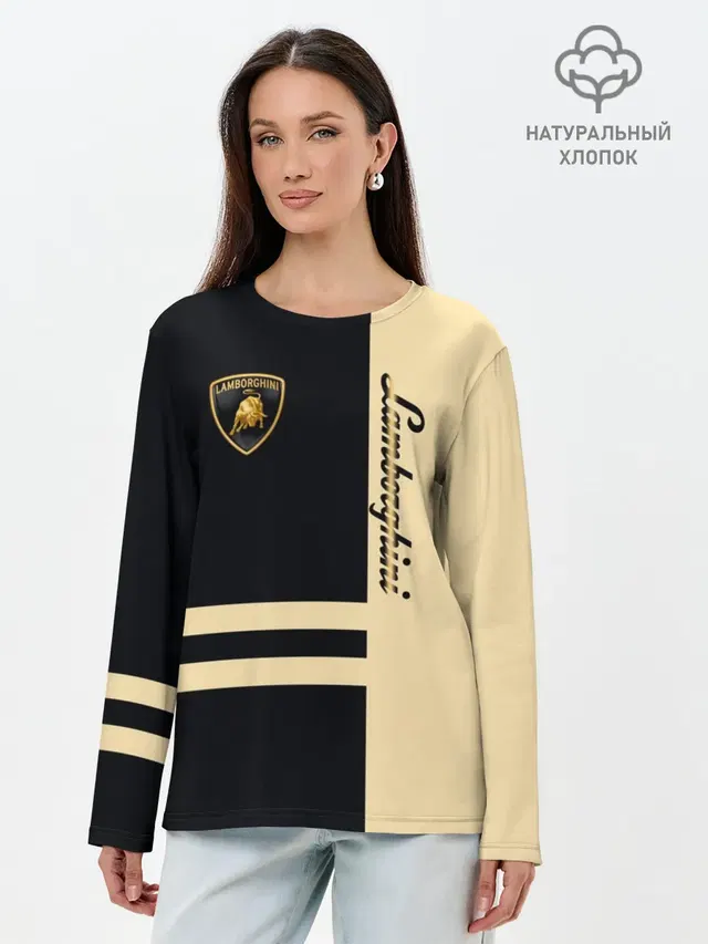 Лонгслив женский с принтом «Lamborghini»