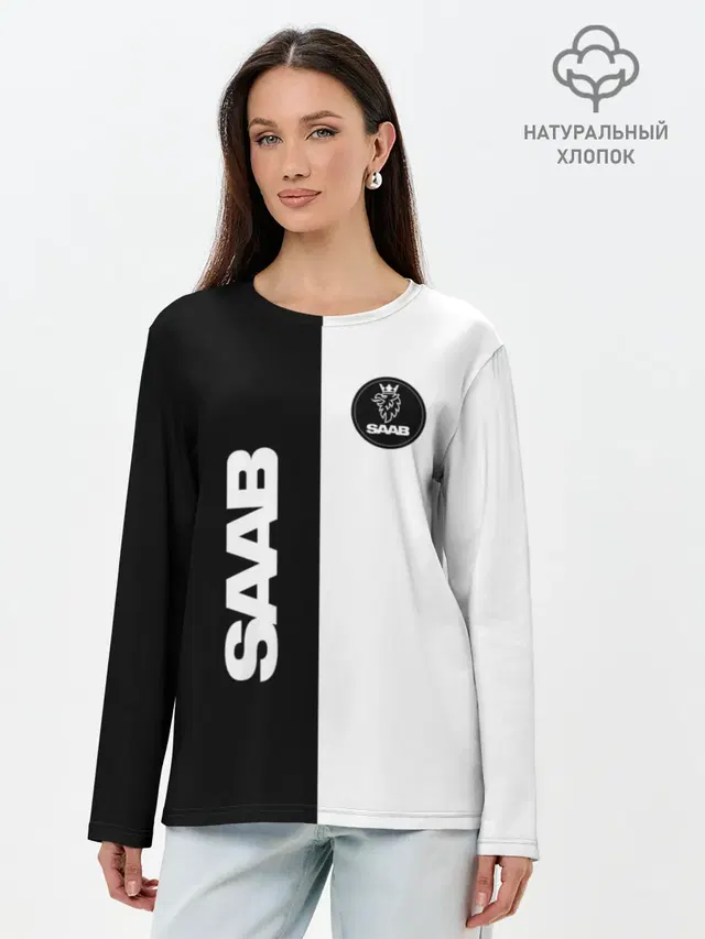 Лонгслив женский с принтом «Saab»