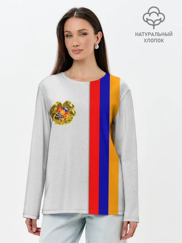 Лонгслив женский. Хлопок