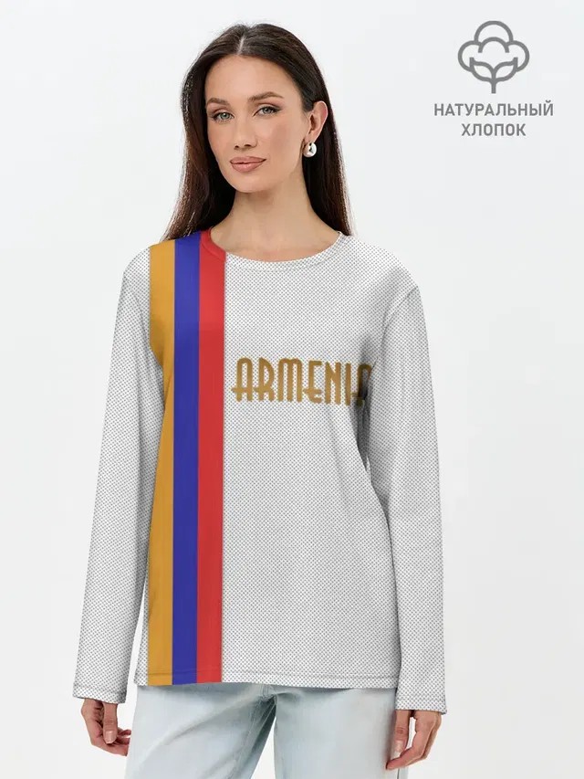 Лонгслив женский. Хлопок