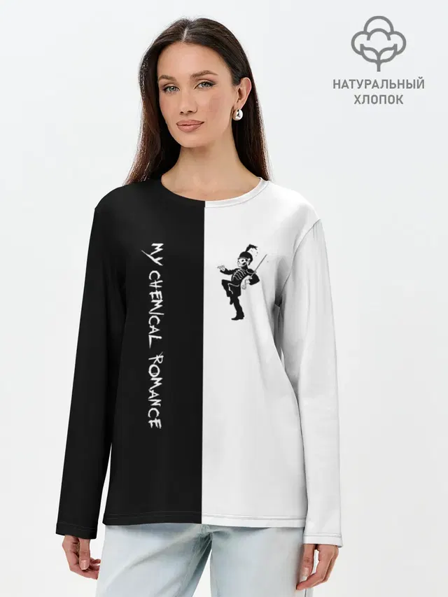 Лонгслив женский. Хлопок