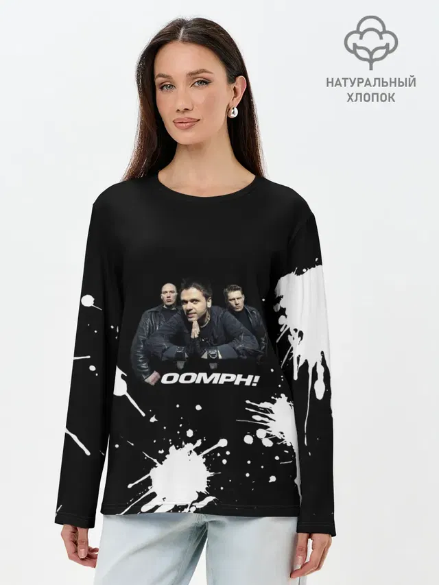 Лонгслив женский. Хлопок