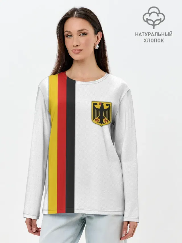 Лонгслив женский. Хлопок