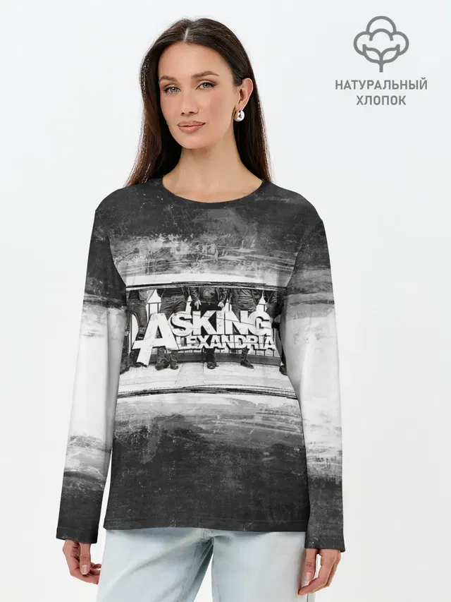 Лонгслив женский с принтом «Asking Alexandria»