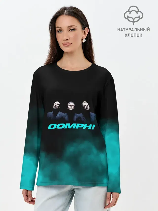 Лонгслив женский с принтом «OOMPH»