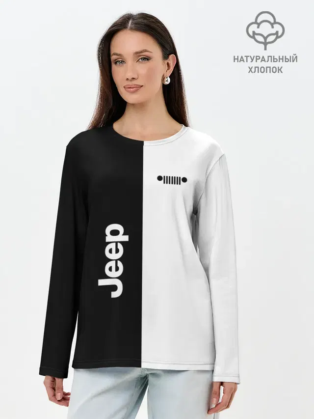 Лонгслив женский. Хлопок