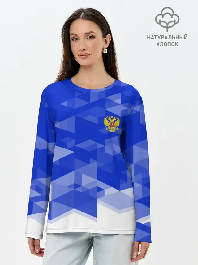 Лонгслив женский. Хлопок