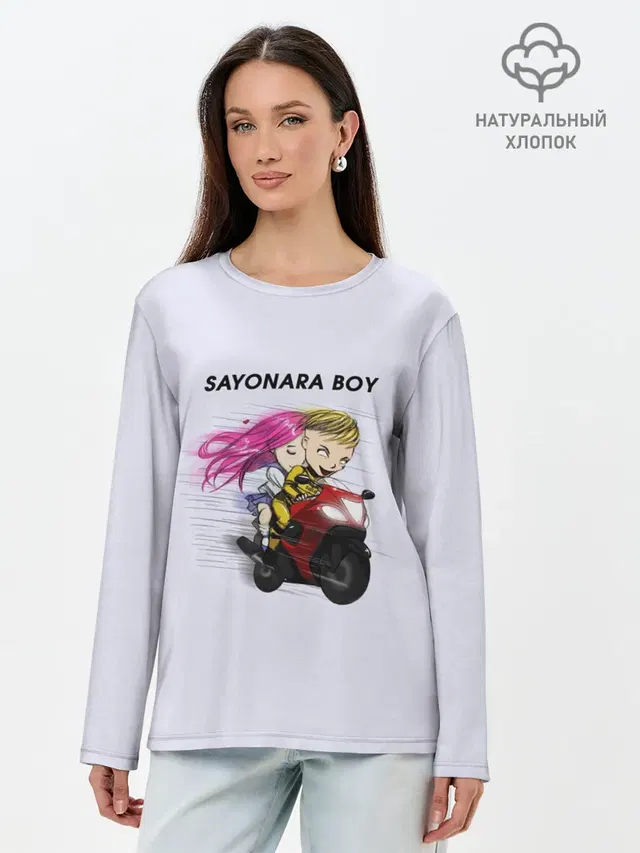 Лонгслив женский с принтом «Элджей — Sayonara boy»