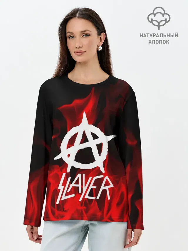 Лонгслив женский с принтом «Slayer»