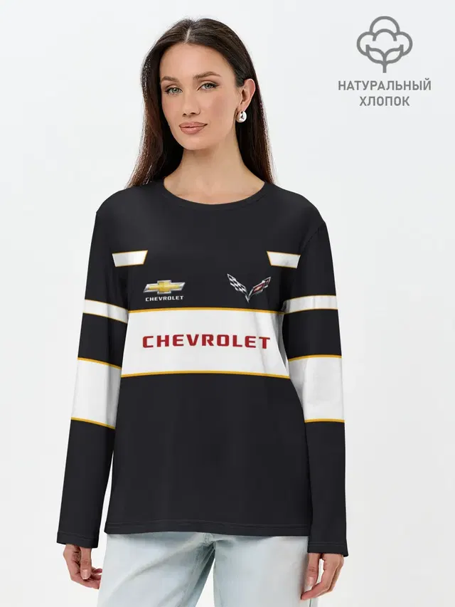 Лонгслив женский с принтом «Chevrolet»