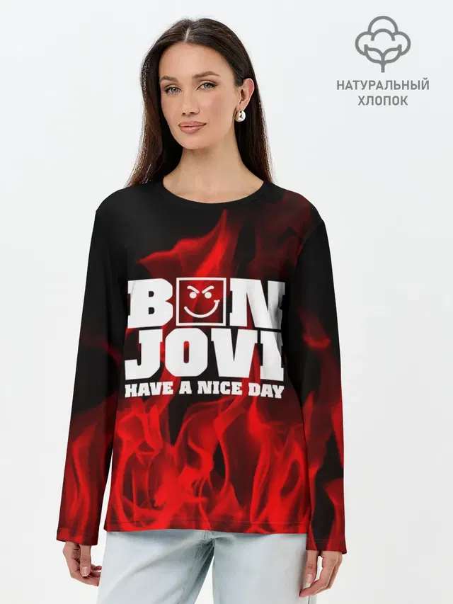 Лонгслив женский. Хлопок