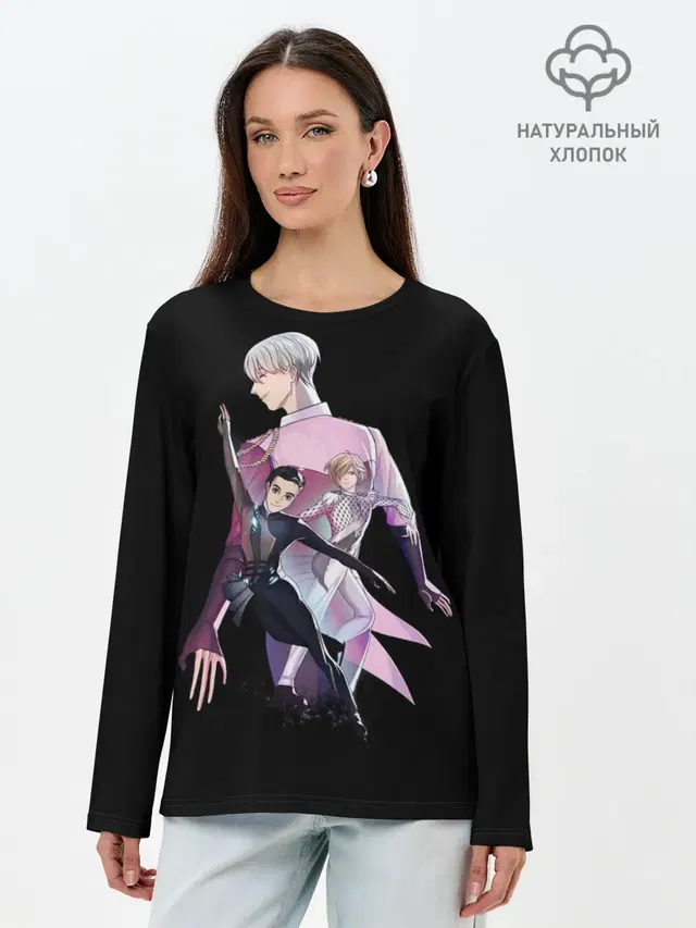 Лонгслив женский с принтом «Yuri on Ice 2»