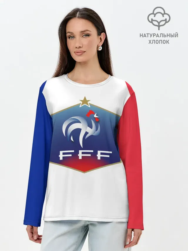 Лонгслив женский. Хлопок