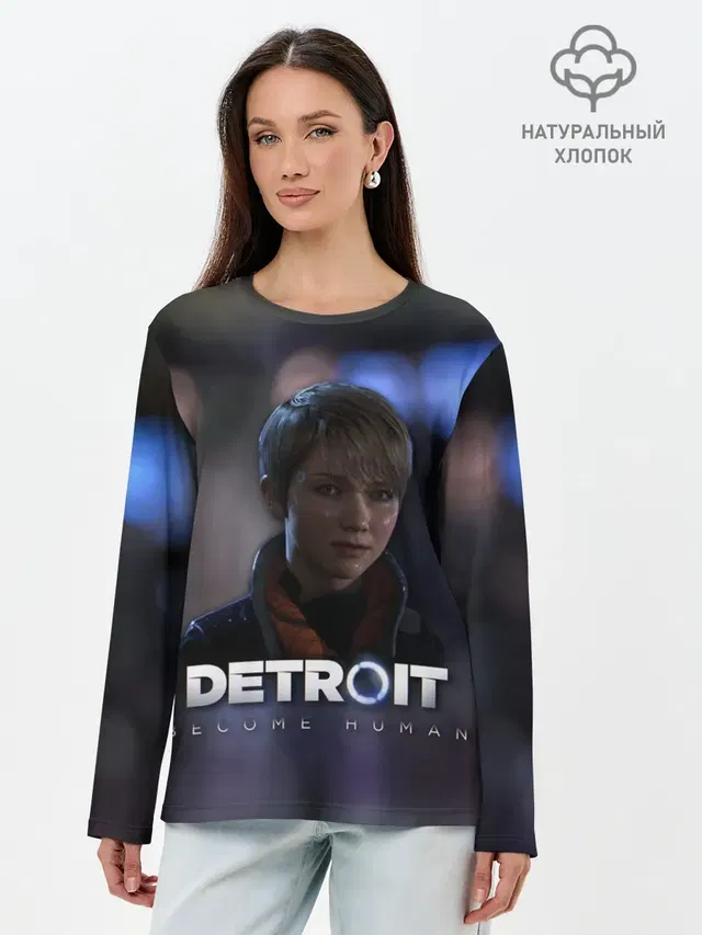 Лонгслив женский. Хлопок