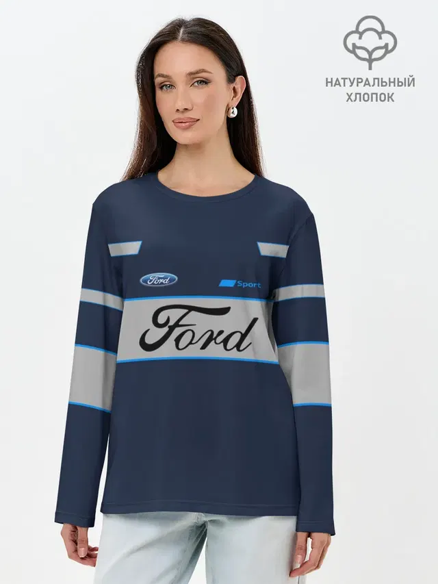 Лонгслив женский с принтом «Ford»