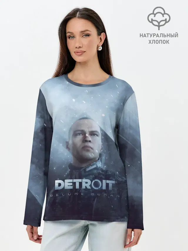 Лонгслив женский. Хлопок