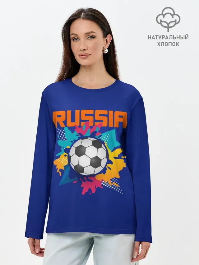 Лонгслив женский. Хлопок