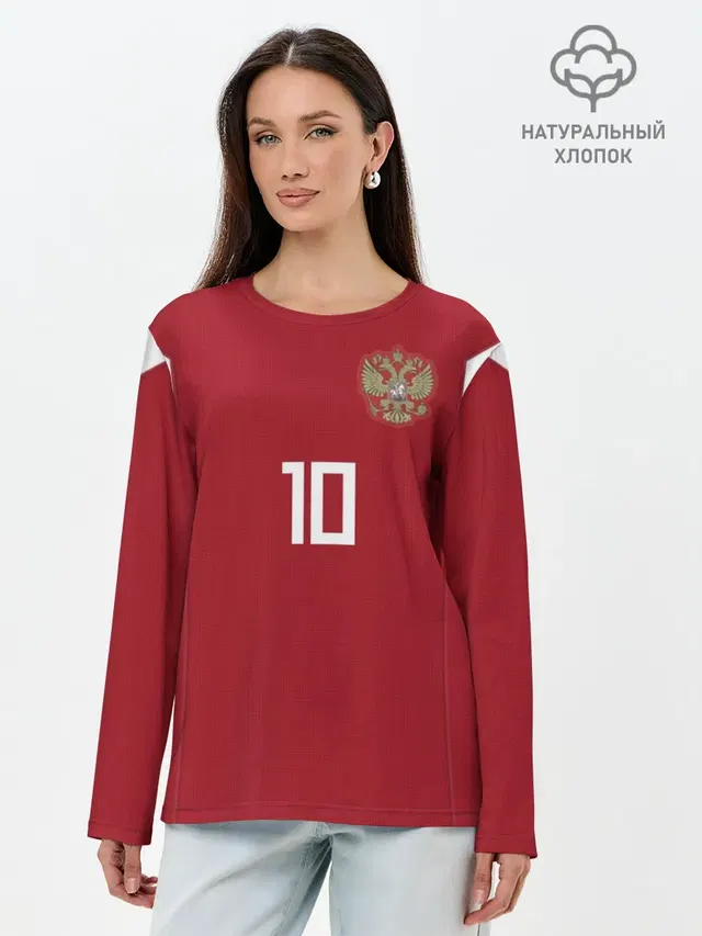 Лонгслив женский. Хлопок
