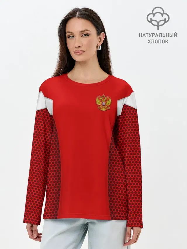 Лонгслив женский. Хлопок