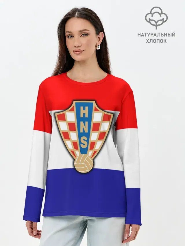 Лонгслив женский. Хлопок