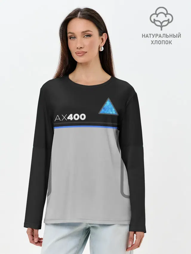 Лонгслив женский. Хлопок