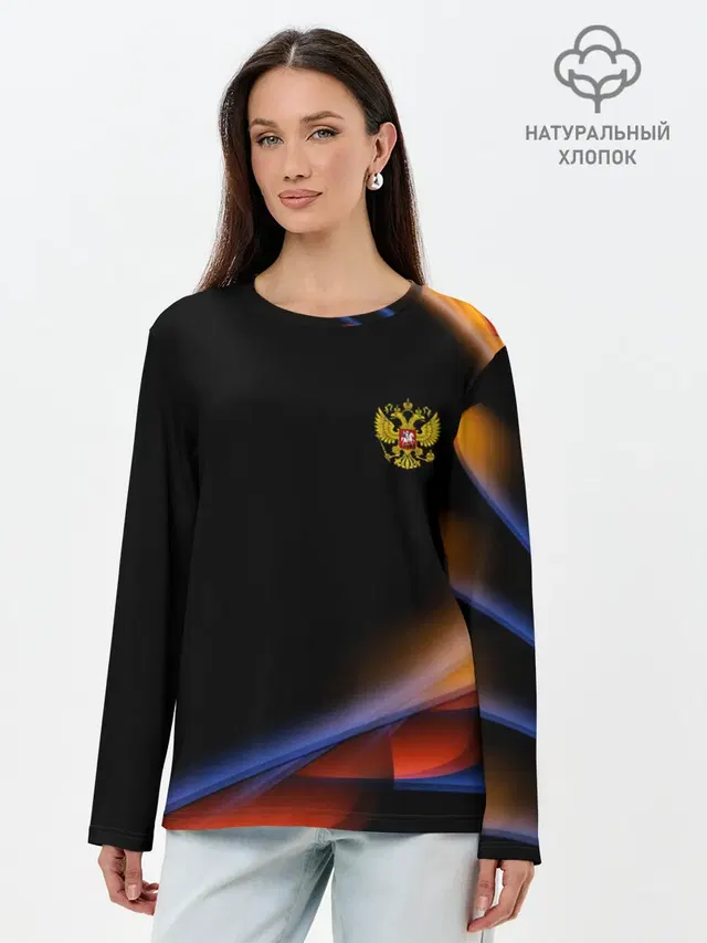 Лонгслив женский. Хлопок