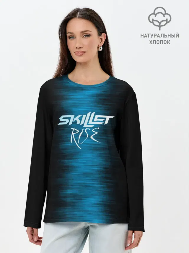 Лонгслив женский с принтом «Skillet Rise»